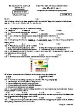 Đề kiểm tra học kỳ I môn Hóa học Lớp 11 - Mã đề 303 - Năm học 2019-2020 - Sở giáo dục và đào tạo Quảng Nam